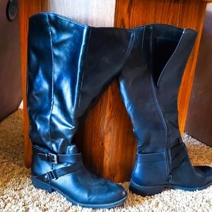 Black Style & Co Marliee Zipper Heeled Boots